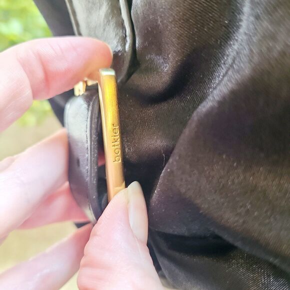 Botkier Women’s Shoulder Bag Satchel Soft Leather/Satin Fabric RARE - Picture 8 of 12